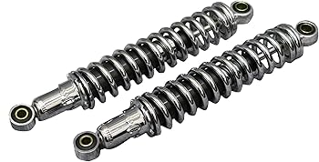 Amazon | 汎用 細巻き サス 325mm メッキ | リアサスペンション